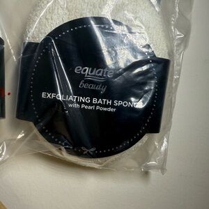 Equate Beauty Exfoliating Bath Sponge - White